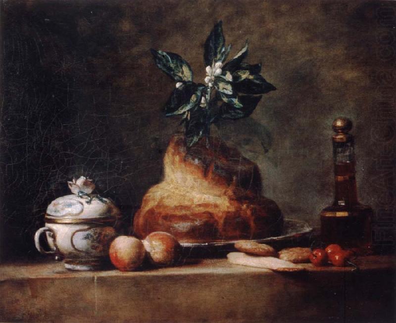 Style life with Brioche, Jean Baptiste Simeon Chardin